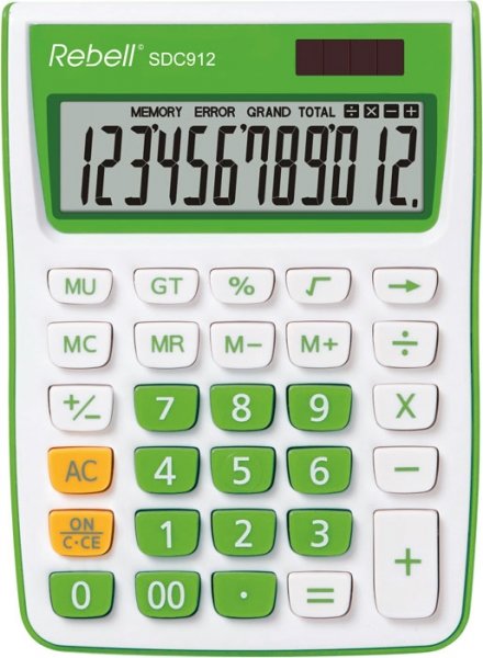 Calculator de birou, 12 digits, 145 x 104 x 26 mm